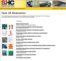 Task 39 Newsletter - November 2011