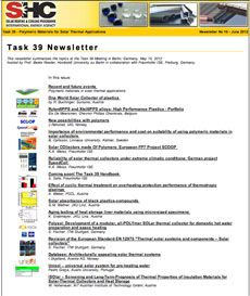 Task 39 Newsletter - June 2012